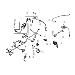 Elektrikteile AGILITY 16+ 4T 200i Matt Metallic Hellblau