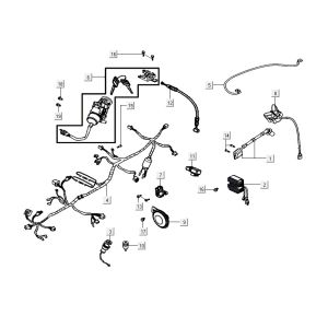 Elektrikteile AGILITY 16+ 4T 200i Mattes Metallic-Silber