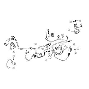 Elektrikteile Kymco Activ 4-Takt rot-schwarz