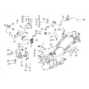 Elektrische Teile Kymco Downtown 300i dunkelgrau