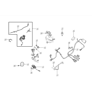 Elektrische Teile Kymco VP50i Einspritzung Euro 4 Tecno Silber