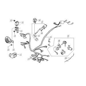 Elektrische Teile Kymco Yup 2t Wechselstrom klassisch grün