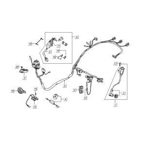 Elektrikteile Kymco ZX 2t Wechselstrom silber-orange