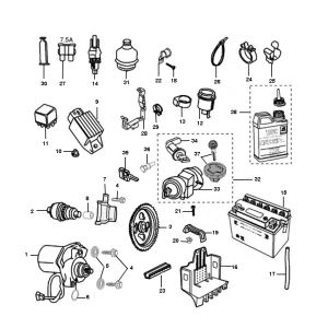Elektrische Teile Peugeot Jet Force C-Tech 2-Takt