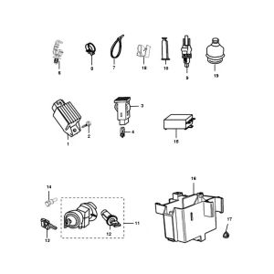 Elektrische Teile Peugeot Ludix ein 2-Takt