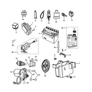 Elektroteile Peugeot Ludix pro 2-Takt