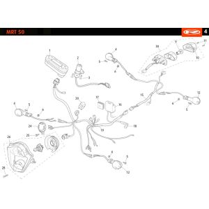 Elektroteile Rieju MRT Enduro rot 2010 2-Takt