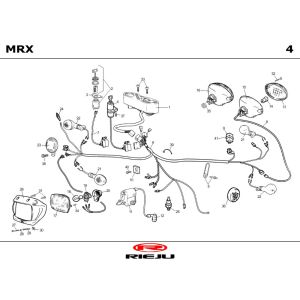 Elektroteile Rieju MRX blue 2004 2-Takt