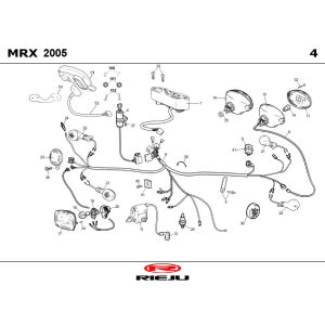 Elektroteile Rieju MRX blue 2006 2-Takt