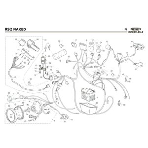 Elektrische Teile Rieju Rs2 Naked blue 2005 2-Takt