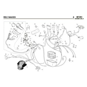 Elektrische Teile Rieju Rs2 Naked red 2009 2-Takt