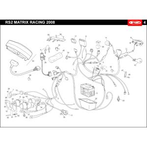 Elektrische Teile Rieju Rs2 rot 2007 2-Takt
