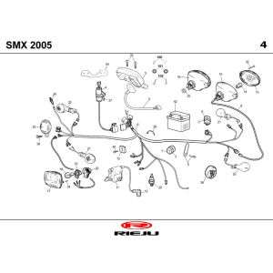 Elektroteile Rieju SMX schwarz 2006 2-Takt