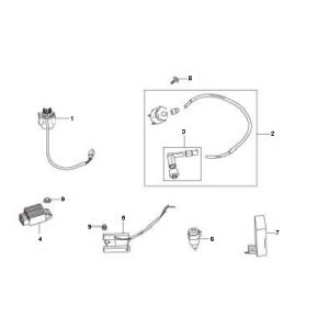 Elektrische Teile Znen ZN50QT-11 4-Takt