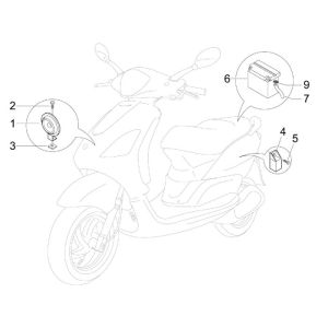 Batterie Piaggio Fly 4-Takt