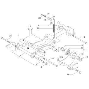 Piaggio Fly 4-Takt-Hilfsrahmen