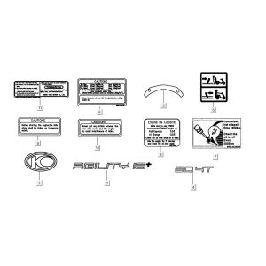 Infosticker Kymco Agility 16'+ 4-Takt-Einspritzung euro4 mattgrau