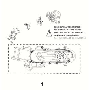 Peugeot Kisbee 4-Takt Euro 5 kompletter Motorblock