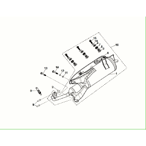 Sym Fiddle ll Euro 5 Auspuff