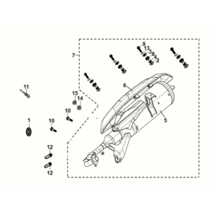 Auspufftopf Sym Symphony ST 50 E5