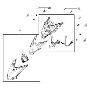 Scheinwerfer Kymco Agility 16+ 4T 150I E4