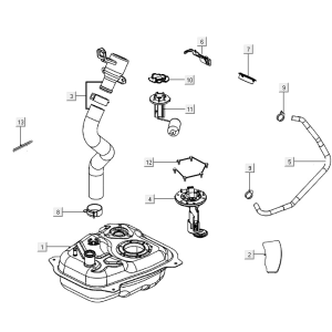 Kraftstofftank Kymco Agility 16+ 4T 150I E4