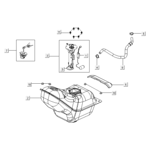Kraftstofftank Kymco New Downtown 125I ABS