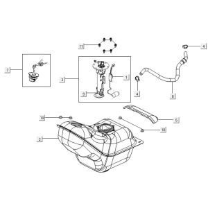 Kraftstofftank Kymco New Downtown 350I ABS