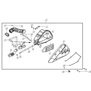 Luftfilter Kymco Agility 16+ 4T 150I E4