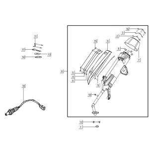 Auspuff Kymco Agility 16+ 4T 150I E4