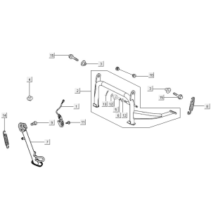 Midstand Seitenständer Kymco New Downtown 125I ABS