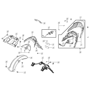 Rücklicht Kymco Agility 16+ 4T 150I E4