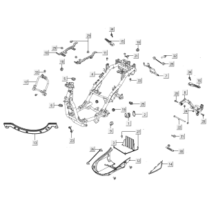 Rahmen Motorhalterung Kymco New Like 150I E4