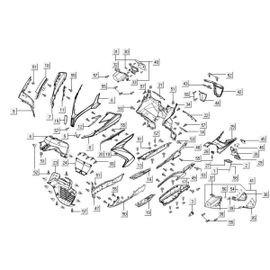 Vordere Mittelkappen Kymco New Downtown 350I ABS