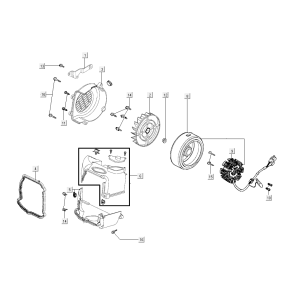 Fan cover generator Kymco Super8 R E5