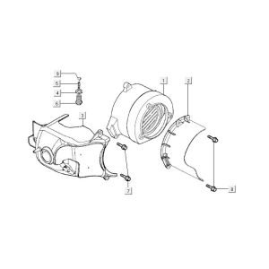 Lüfterhaube Kymco MXU 50