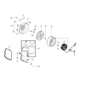 Zündung +haube Kymco Super8 Street 50i E4 Matt Schwarz