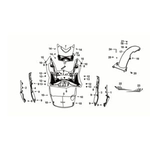 Bodenverkleidung Mitteldeckel Sym Jet 14 50I E5