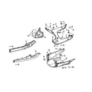 Grundplatte - Seitenabdeckung Sym E-Fiddle Slate Blue (GY7547UL)