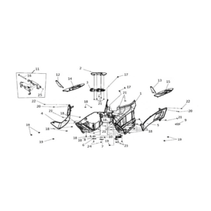 Floor panel Sym Joymax Z 125 E4