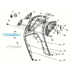 FR.-Hülle Sym E-MIO Mattschwarz (BK-007U/BK-001C)