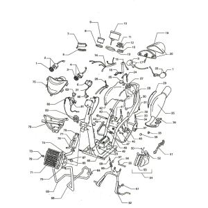 Rahmen - Elektra Beta Ycon blue 2005 2-Takt