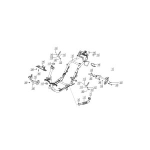 Rahmenteile Kymco Super9 AC 2-Takt nm Gelb - Schwarz