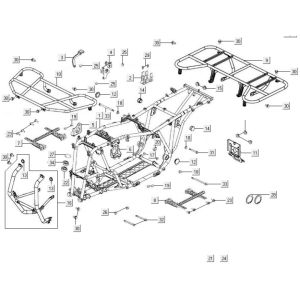 Rahmenteile Kymco MXU 500