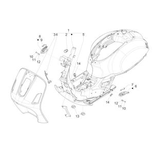 Rahmen - Fahrgestell GTS 125 IU limonengelb 928/A