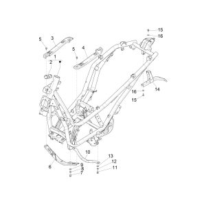 Rama Piaggio Beverly 300 IE ABS E4 2016 - 2020 (EMEA)