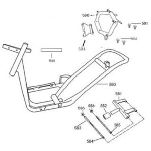 Rahmen China Zip flach anthrazit