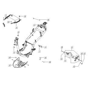 Rahmenteile AGILITY CITY 16 4T 150
