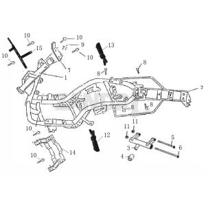 Rahmenteile BTC Grande Retro GT1 weiß schwarz