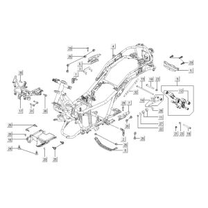 Rahmenteile Kymco Downtown 300i weiß